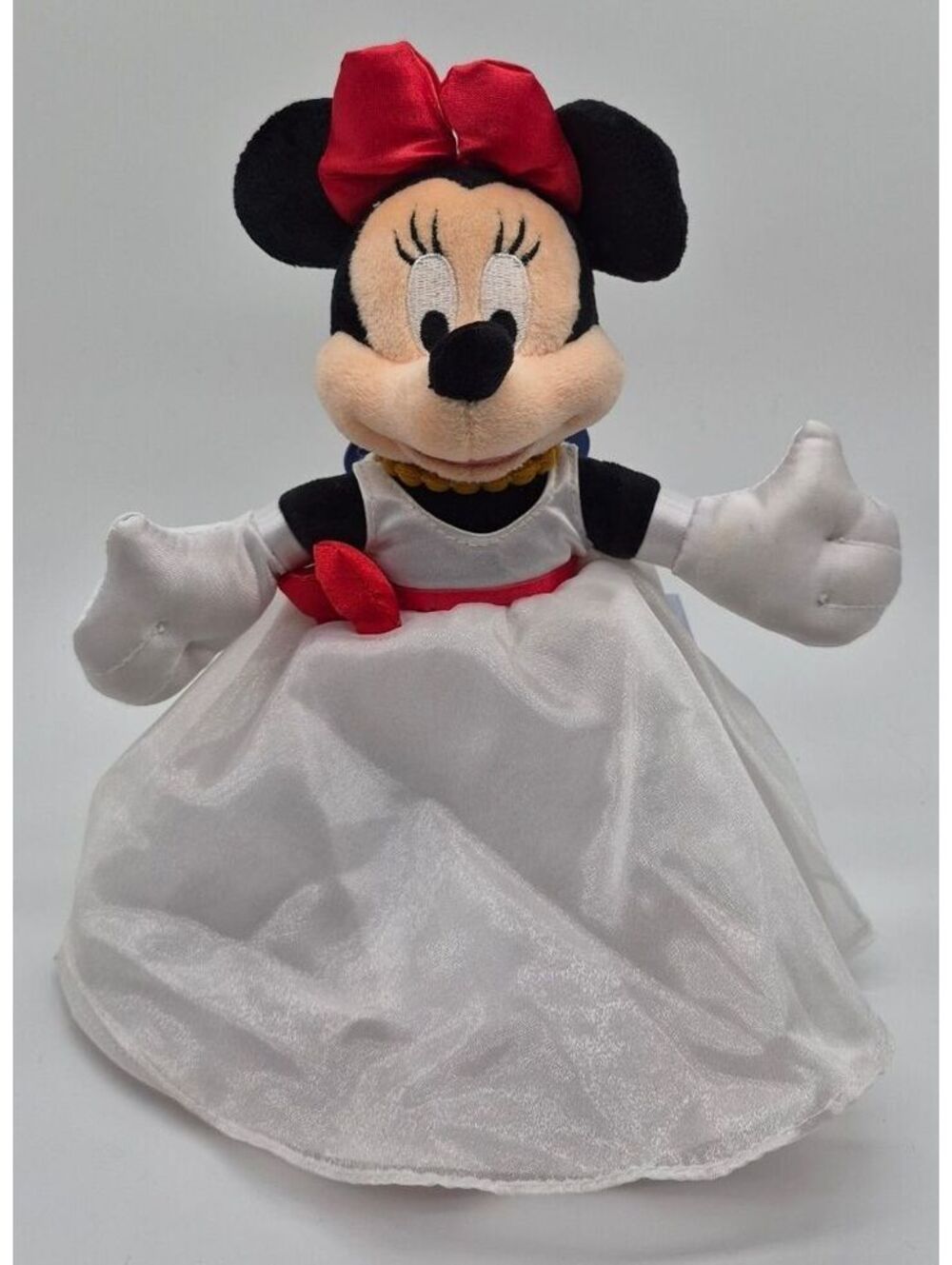 Disney World Minnie Mouse Celebration 10” Bean Bag Plush With Tag
